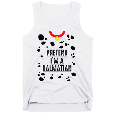 Pretend I'm A Dalmatian Halloween Costume Tank Top