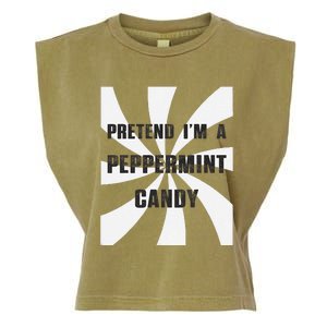 Pretend I’M A Peppermint Candy Garment-Dyed Women's Muscle Tee