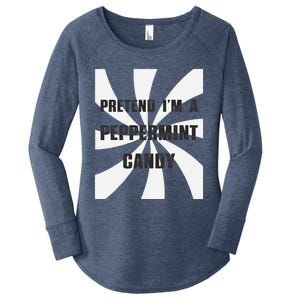 Pretend I’M A Peppermint Candy Women's Perfect Tri Tunic Long Sleeve Shirt