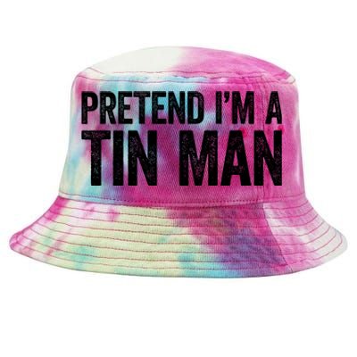 Pretend IM A Tin Man Adult Costume Tie-Dyed Bucket Hat