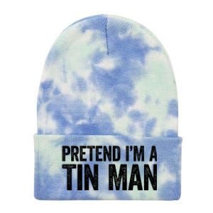 Pretend IM A Tin Man Adult Costume Tie Dye 12in Knit Beanie