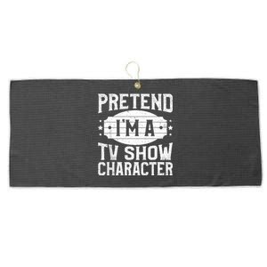 Pretend IM A Tv Show Character Costume Lazy Halloween Party Large Microfiber Waffle Golf Towel