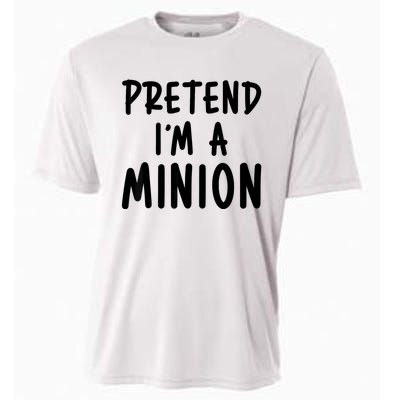 Pretend IM A Minion Costume Party Funny Halloween Minion Cooling Performance Crew T-Shirt