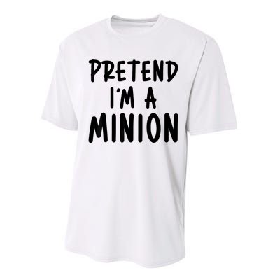 Pretend IM A Minion Costume Party Funny Halloween Minion Performance Sprint T-Shirt