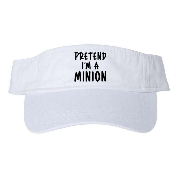 Pretend IM A Minion Costume Party Funny Halloween Minion Valucap Bio-Washed Visor