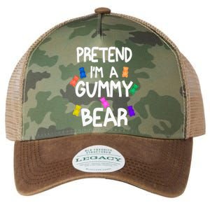 Pretend I'm A Gummy Bear Tee Funny Lazy Halloween Costume Legacy Tie Dye Trucker Hat