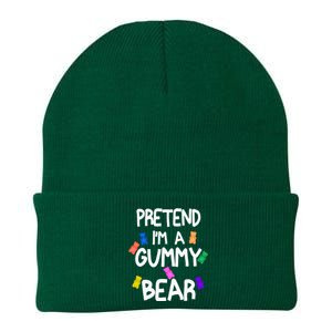 Pretend I'm A Gummy Bear Tee Funny Lazy Halloween Costume Knit Cap Winter Beanie