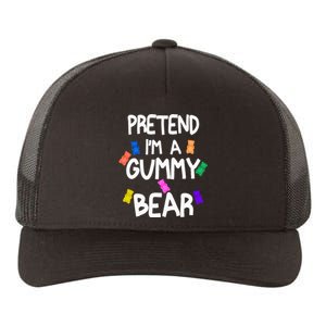 Pretend I'm A Gummy Bear Tee Funny Lazy Halloween Costume Yupoong Adult 5-Panel Trucker Hat