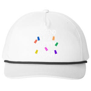 Pretend I'm A Gummy Bear Tee Funny Lazy Halloween Costume Snapback Five-Panel Rope Hat