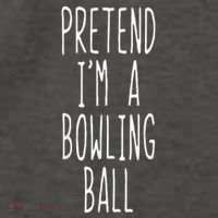 Pretend IM A Bowling Ball Costume Halloween Simple Vector Backpack