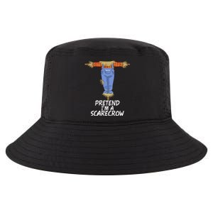 Pretend IM A Scarecrow Funny Lazy Halloween Costume Cool Comfort Performance Bucket Hat