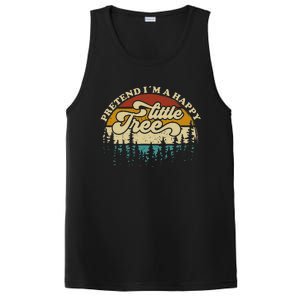 Pretend Im A Happy Little Tree Funny Lazy Halloween Costume PosiCharge Competitor Tank