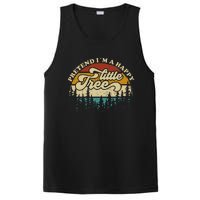 Pretend Im A Happy Little Tree Funny Lazy Halloween Costume PosiCharge Competitor Tank