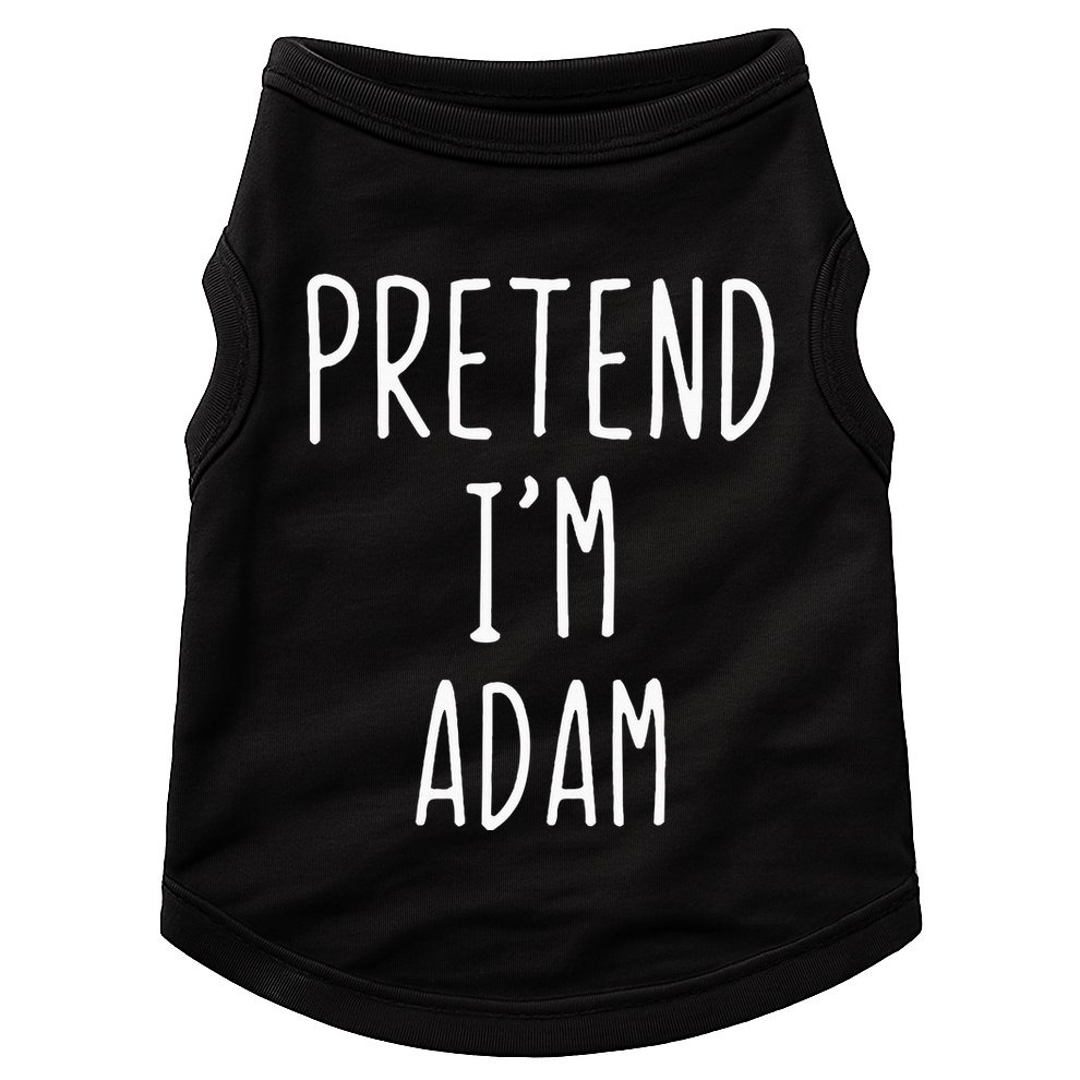 Pretend IM Adam Costume Halloween Bible Lazy Easy Doggie Tank