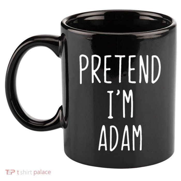 Pretend IM Adam Costume Halloween Bible Lazy Easy 11oz C Handle Ceramic Mug