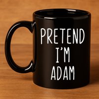 Pretend IM Adam Costume Halloween Bible Lazy Easy 11oz C Handle Ceramic Mug