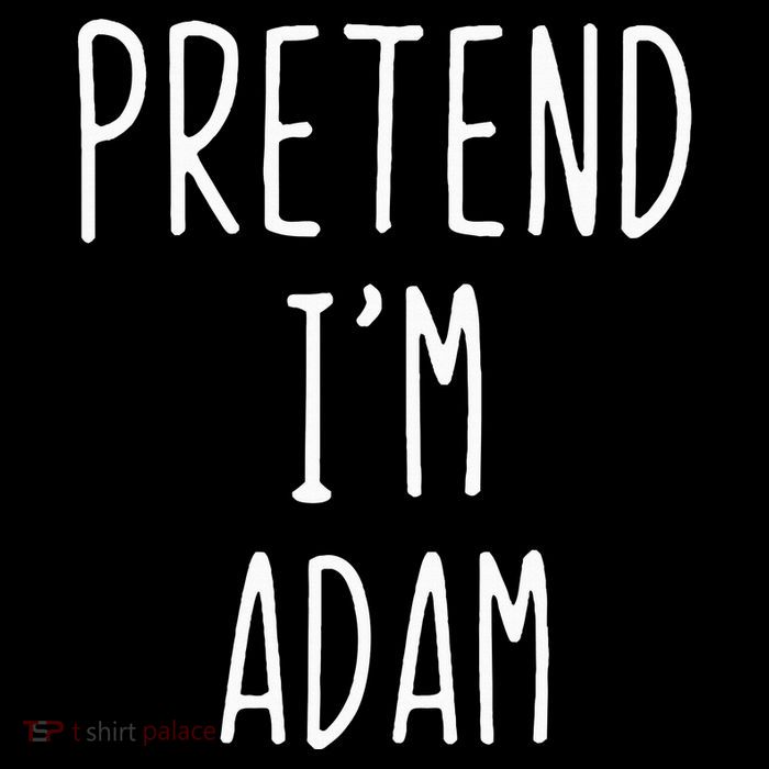 Pretend IM Adam Costume Halloween Bible Lazy Easy Mesh Reversible Basketball Jersey Tank