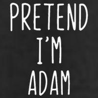 Pretend IM Adam Costume Halloween Bible Lazy Easy 25L Jumbo Tote