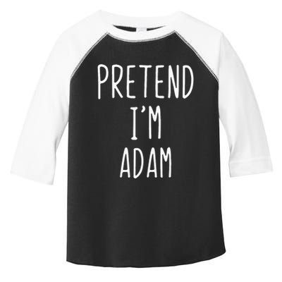Pretend IM Adam Costume Halloween Bible Lazy Easy Toddler Fine Jersey T-Shirt