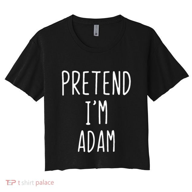 Pretend IM Adam Costume Halloween Bible Lazy Easy Crop Top