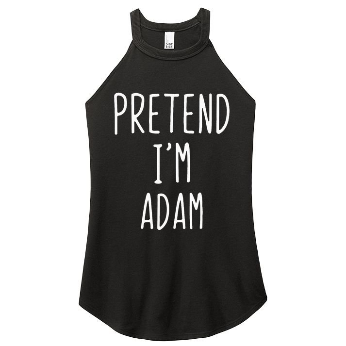 Pretend IM Adam Costume Halloween Bible Lazy Easy Women's Perfect Tri Rocker Tank