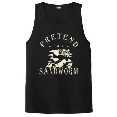 Pretend IM A Sandworm Funny Halloween Party Costume PosiCharge Competitor Tank