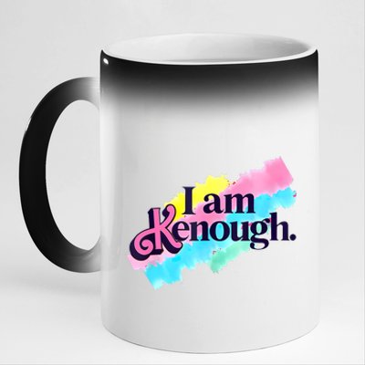 Pinky I Am Kenough Funny Enough For Men Women Kids 11oz Black Color Changing Mug