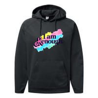 Pinky I Am Kenough Funny Enough For Men Women Kids Performance Fleece Hoodie