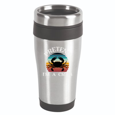 Pretend I'm A Crab 16oz Travel Tumbler