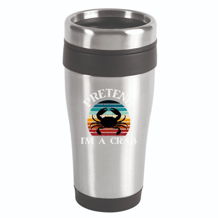 Pretend I'm A Crab 16oz Travel Tumbler