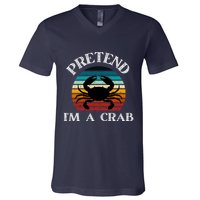 Pretend I'm A Crab V-Neck T-Shirt