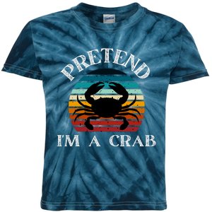 Pretend I'm A Crab Kids Tie-Dye T-Shirt