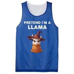 Pretend IM A Llama Costume Halloween Llama Funny Pumpkin Meaningful Gift Mesh Reversible Basketball Jersey Tank