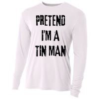 Pretend IM A Tin Man Halloween Last Minute Costume Party Cooling Performance Long Sleeve Crew