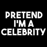 Pretend Im A Celebrity Funny Lazy Halloween Costume T-Shirt