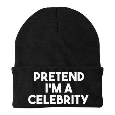 Pretend Im A Celebrity Funny Lazy Halloween Costume Beanie