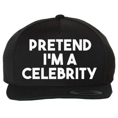 Pretend Im A Celebrity Funny Lazy Halloween Costume Wool Snapback Cap