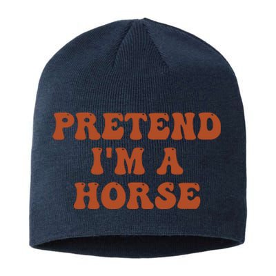 Pretend IM A Horse Halloween Costume 2024 Horse Groovy Sustainable Beanie