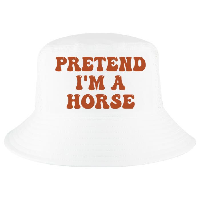 Pretend IM A Horse Halloween Costume 2024 Horse Groovy Cool Comfort Performance Bucket Hat