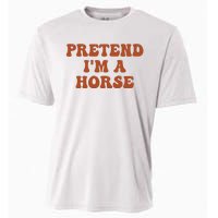 Pretend IM A Horse Halloween Costume 2024 Horse Groovy Cooling Performance Crew T-Shirt