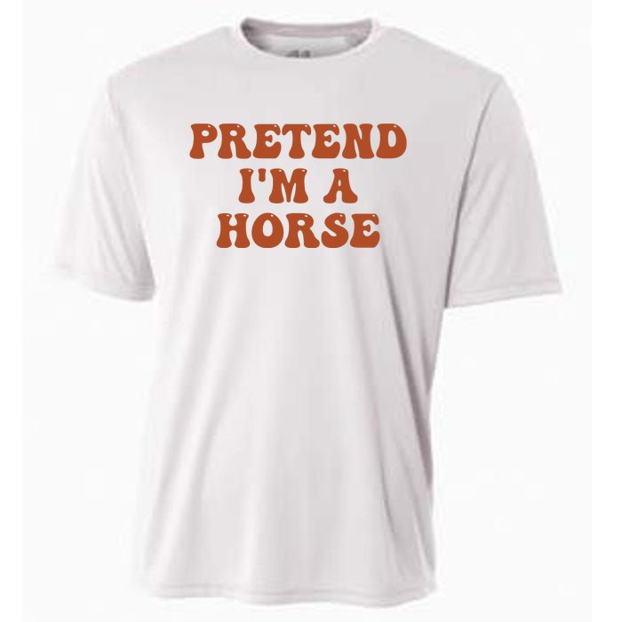 Pretend IM A Horse Halloween Costume 2024 Horse Groovy Cooling Performance Crew T-Shirt