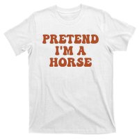 Pretend IM A Horse Halloween Costume 2024 Horse Groovy T-Shirt