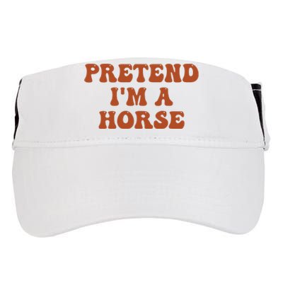 Pretend IM A Horse Halloween Costume 2024 Horse Groovy Adult Drive Performance Visor