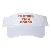 Pretend IM A Horse Halloween Costume 2024 Horse Groovy Valucap Bio-Washed Visor