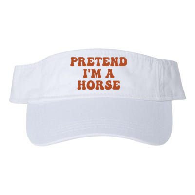 Pretend IM A Horse Halloween Costume 2024 Horse Groovy Valucap Bio-Washed Visor