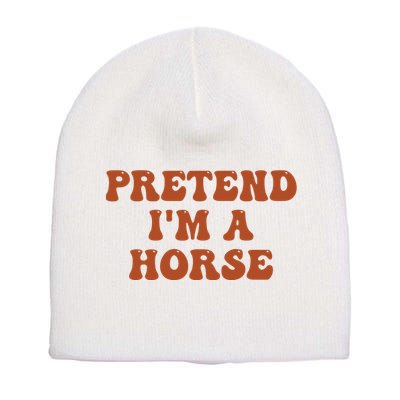 Pretend IM A Horse Halloween Costume 2024 Horse Groovy Short Acrylic Beanie