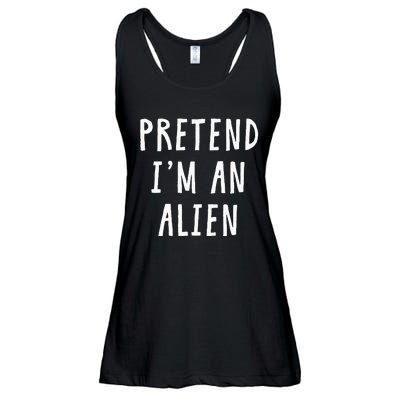 Pretend Im An Alien Costume Women Men Kids Halloween Costume Ladies Essential Flowy Tank