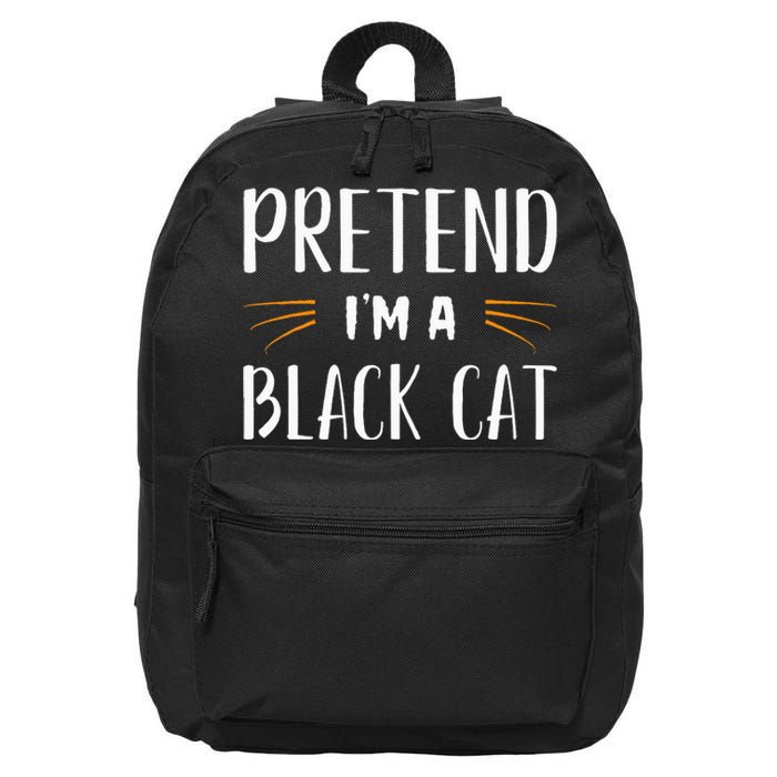 Pretend IM A Black Cat Costume Party 16 in Basic Backpack