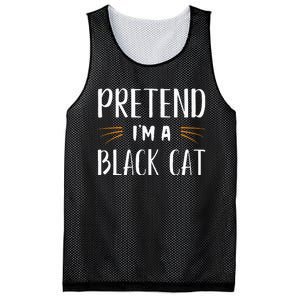 Pretend IM A Black Cat Costume Party Mesh Reversible Basketball Jersey Tank