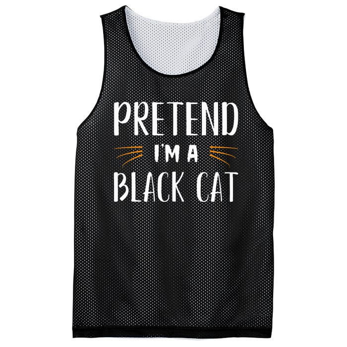 Pretend IM A Black Cat Costume Party Mesh Reversible Basketball Jersey Tank